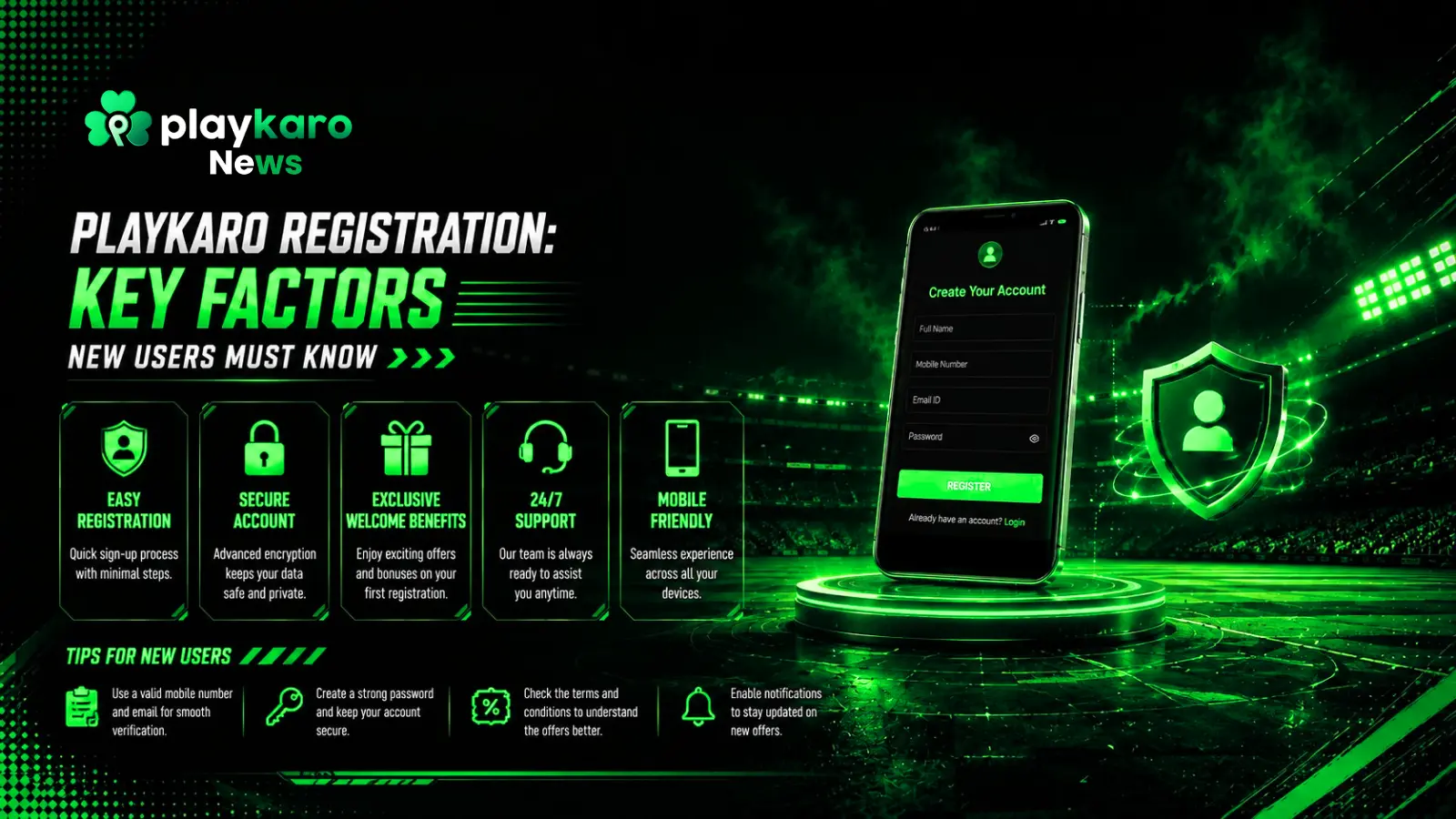 Playkaro registration and account setup guide